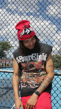 "The Original" Red Biker Cut Short Sleeve